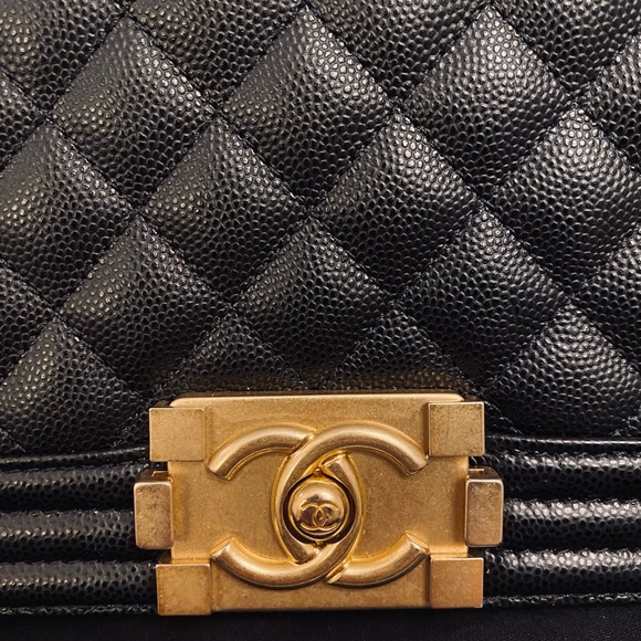 Chanel Boy Bag in Quilted Caviar Black with GHW - Picture 2 of 12